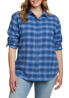 Eddie Bauer Bauer Womens Ballard Flannel Shirt