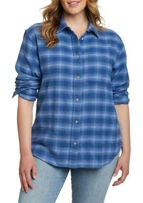 Eddie Bauer Bauer Womens Ballard Flannel Shirt 1