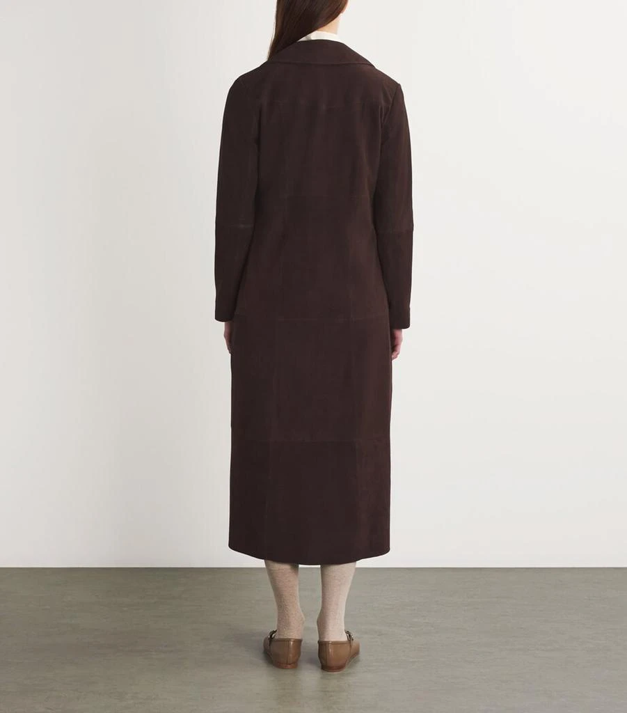 Rixo Suede Astraea Duster Coat 4
