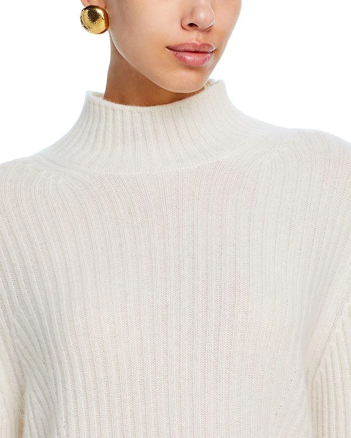 C by Bloomingdale's Cashmere Rib Knit Bell Sleeve Turtleneck Sweater - Exclusive 4