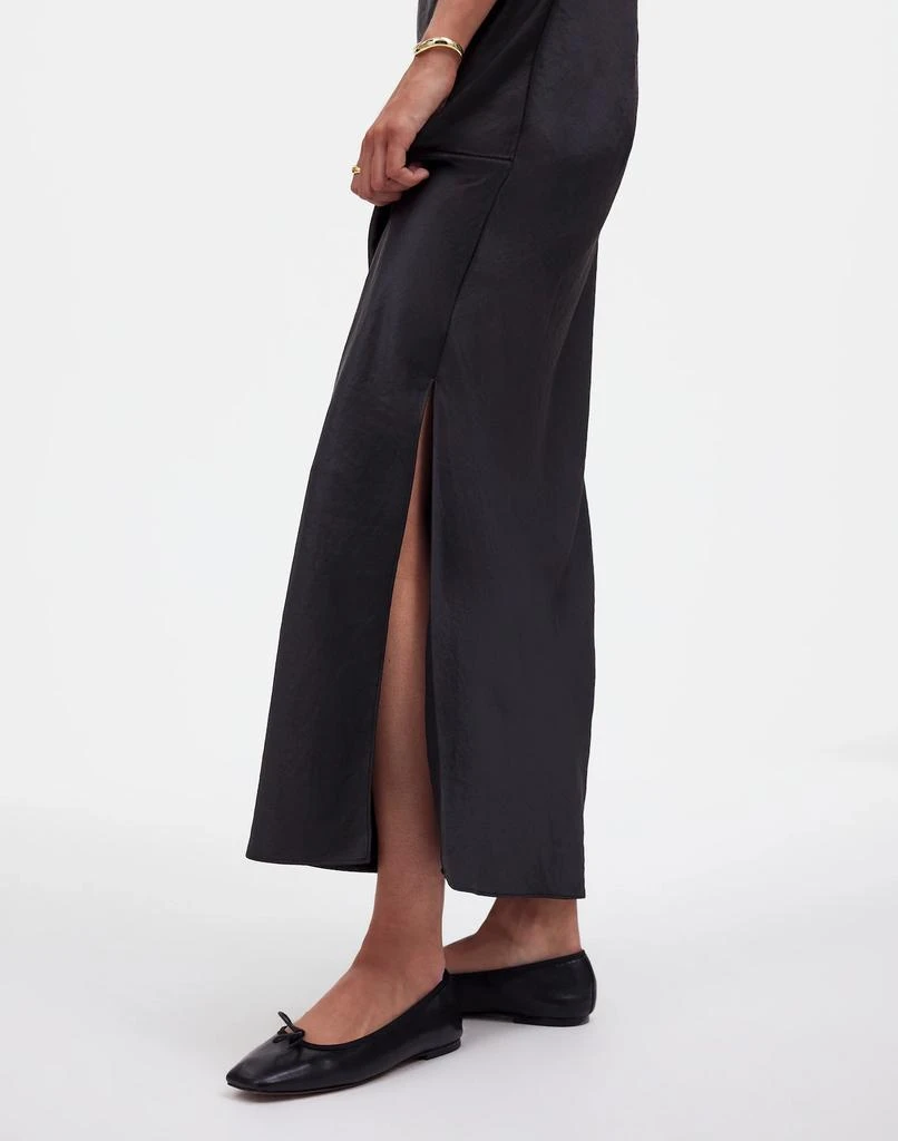 Madewell Satin Maxi Slip Skirt 5