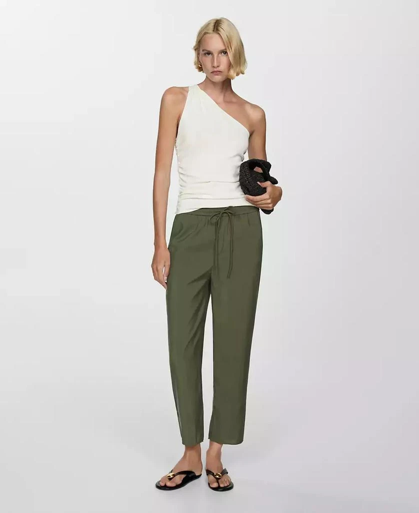 Mango Women's Modal Straight Pants 4