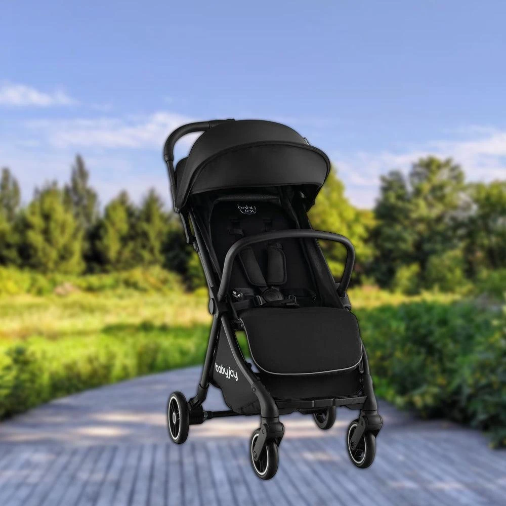 Hivvago Single-Hand Fold Compact Baby Stroller with Lightweight Aluminum Frame 6