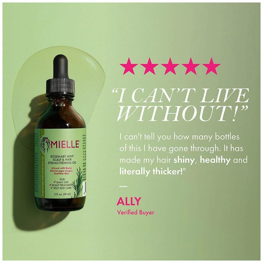 Mielle Organics Scalp & Hair Strengthening Oil Rosemary Mint 3