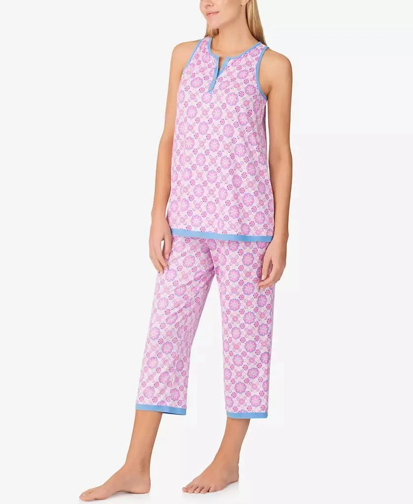 Ellen Tracy Women's Sleeveless Crop Pajama Set 3