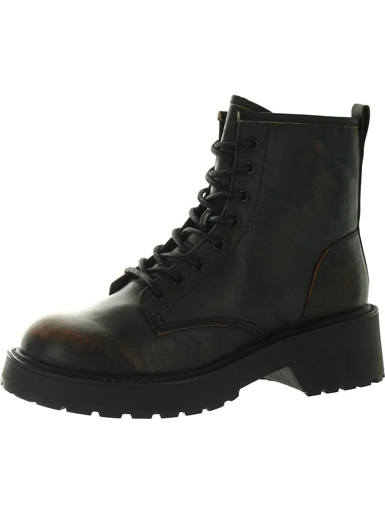Madden Girl Carra Womens Rhinestone Lug Sole Ankle Boots 1