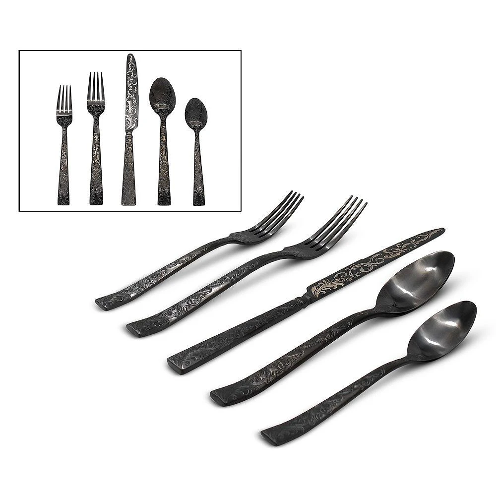 Ricci Argentieri Parisian Garden 20 Pc Flatware Set 2
