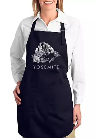 LA Pop Art Pop Art Full Length Word Art Apron   Yosemite