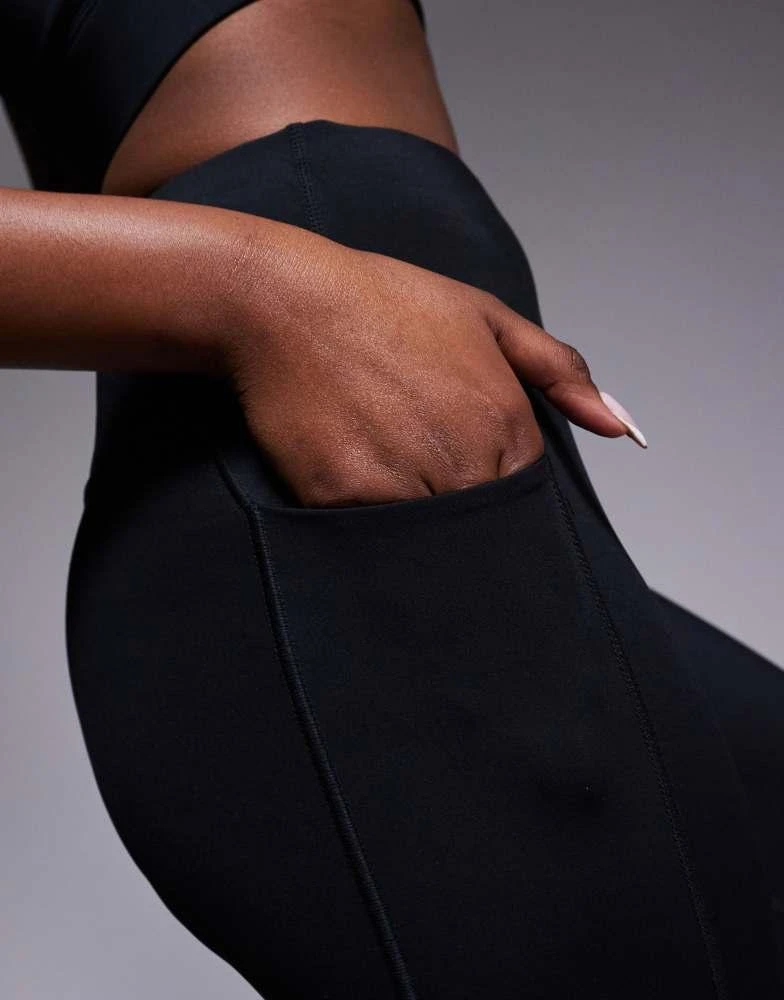 4505 4505 Icon active tie waist run legging with phone pocket in black 2