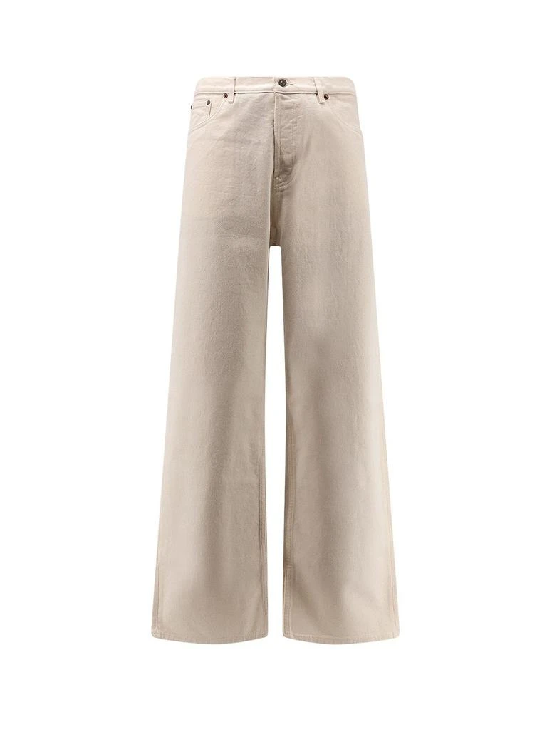 Valentino Logo Plaque Straight Leg Jeans