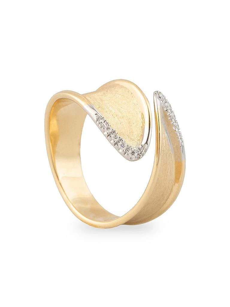 Marco Bicego Lunaria Twist Two-Tone 18K Gold 
0.04 TCW Diamond Wrap Ring