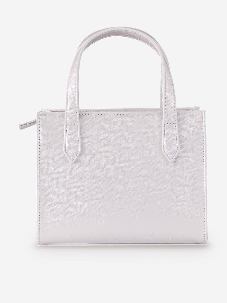 Valentino Valentino Girls Divina Tote Bag in Silver (20cm)