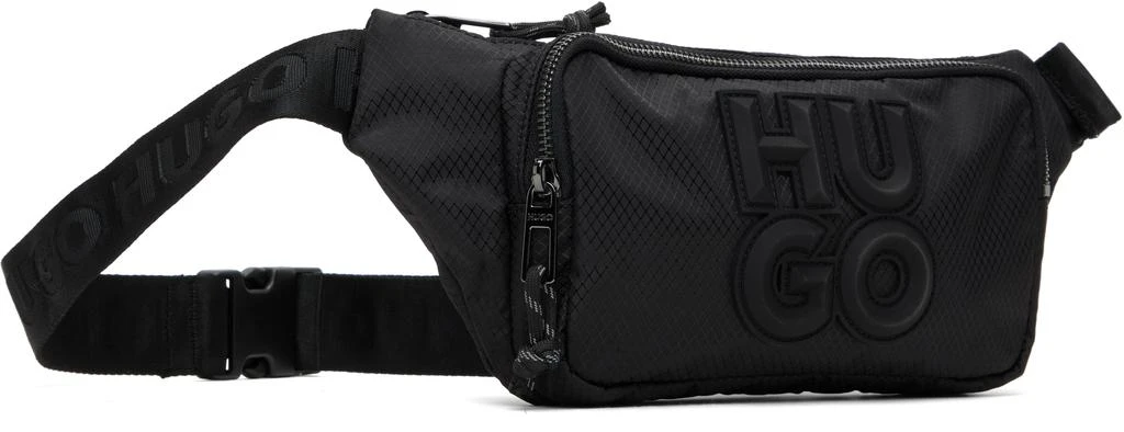 Hugo Boss Black Stacked Logo Zip-Up Belt Bag 2