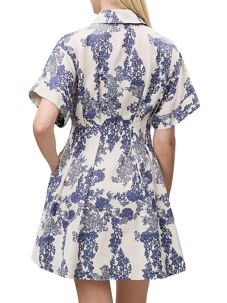 Rebecca Taylor Lena Toile Pleated Minidress 5