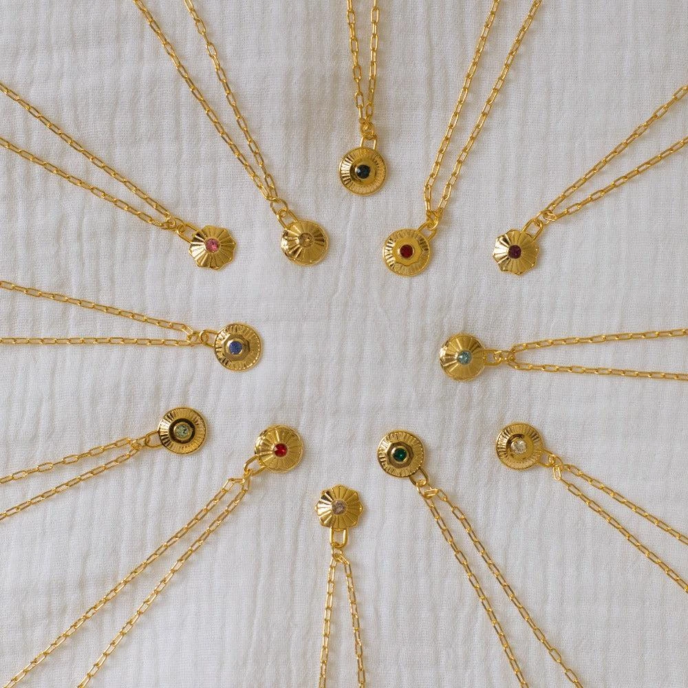 Orelia London August Birthstone Necklace Made With Swarovski Crystals 3