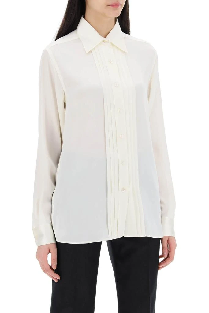 Tom Ford Women's Silk Charmeuse Blouse Shirt 2