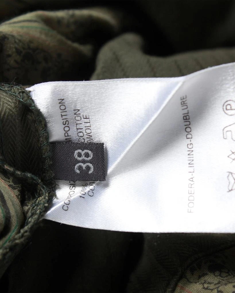 Alexander McQueen Alexander Mcqueen Vintage Stylized Cargo Pants in Olive Green Cotton 4