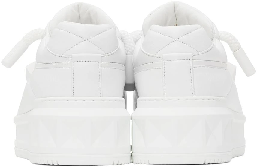 Valentino White One Stud Sneakers 2