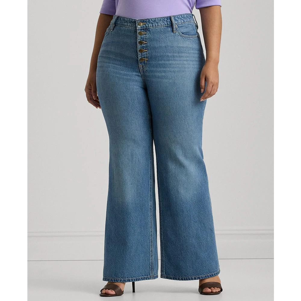 Ralph Lauren Plus Size High-Rise Flare Jeans 1