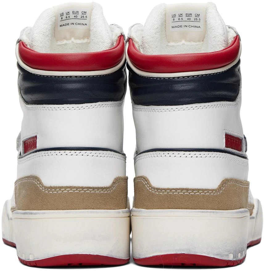 Isabel Marant White & Navy Alseeh High Sneakers 2