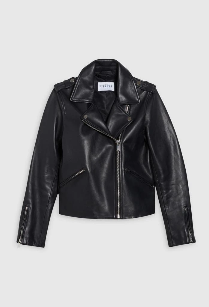 Claudie Pierlot Blouson Cuir - Cuzia - Marine 6