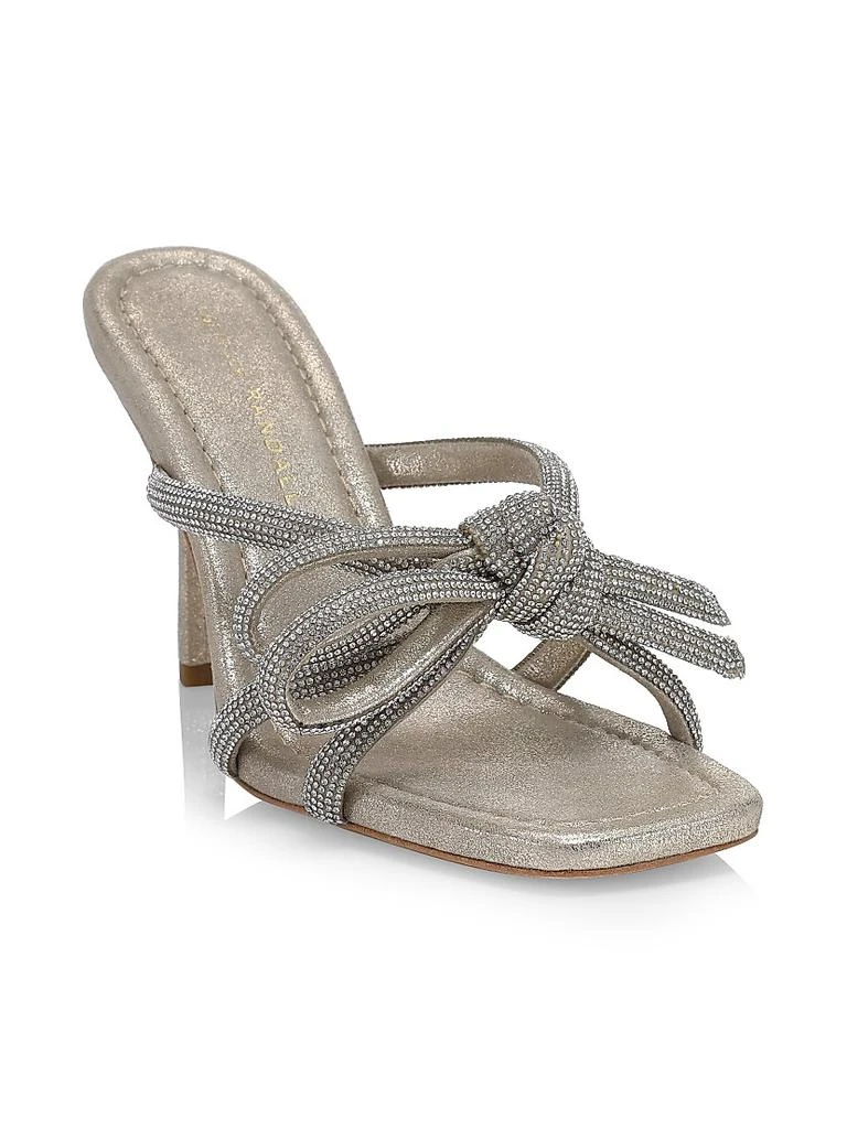 Loeffler Randall Bow Embellished Suede Mules 2