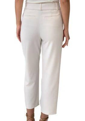 Adrienne Landau Onyx Landau Onyx Womens Slim Crepe Pants 2