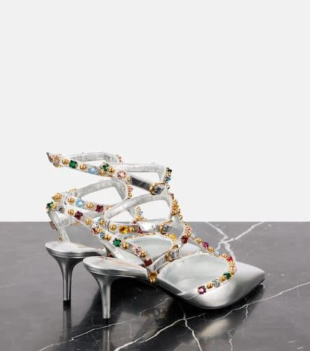 Valentino Rockstud 65 embellished leather pumps 2