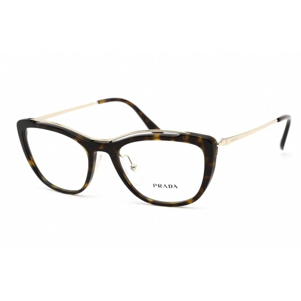 Prada Prada Women's Eyeglasses - Conceptual Havana Plastic/Metal Cat Eye | 0PR 04VV 2AU1O1 1