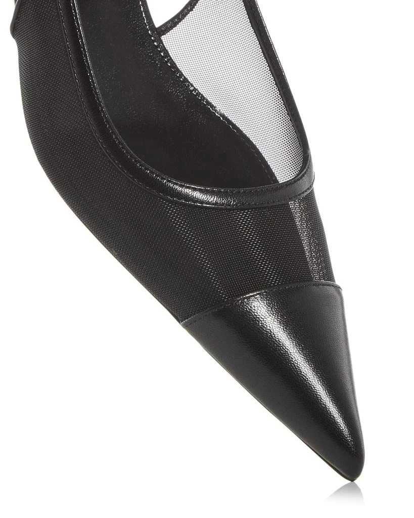 Yves Saint Laurent Women's Oxalis Slingback Kitten Heel Pumps 5