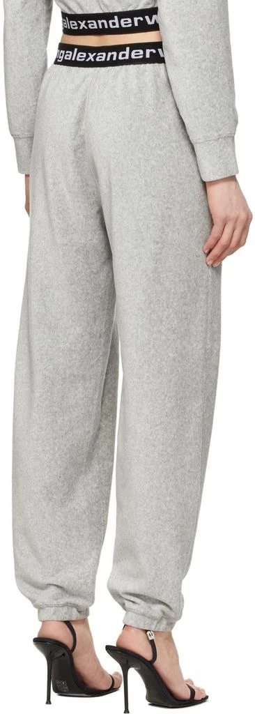 Alexander Wang Grey Logo Elastic Lounge Pants 3