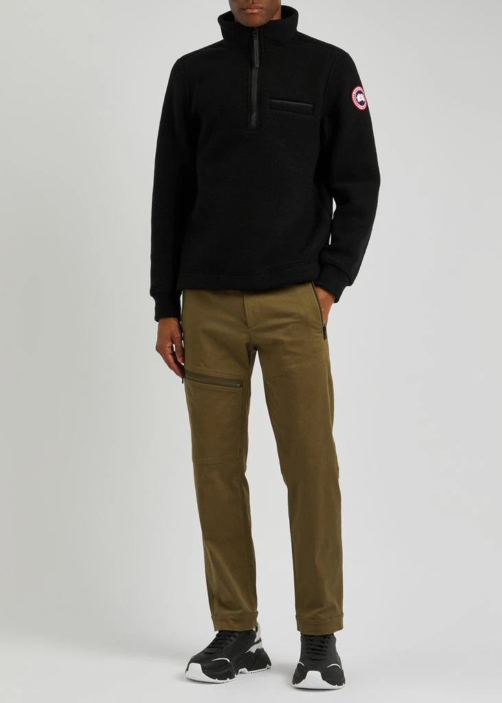 Canada Goose Lawson half-zip wool-blend fleece sweatshirt 4