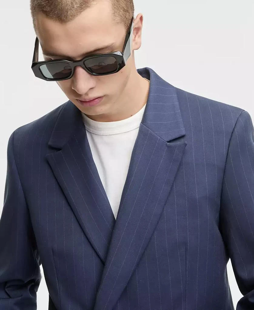 Mode of One Men
s Slim-Fit Double-Breasted Pinstripe Blazer, Macy
s Exclusive 3