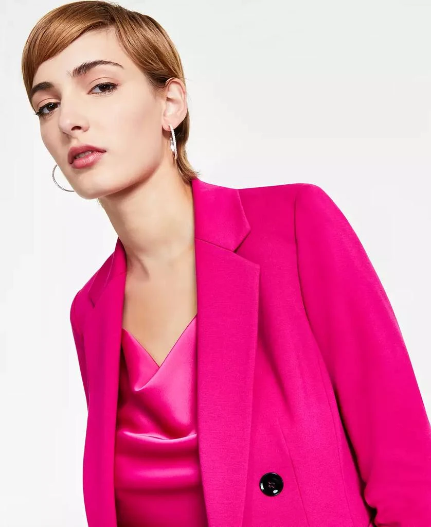 Bar III Women's Ruched-Sleeve Open-Front Blazer, Created for Macy's 3