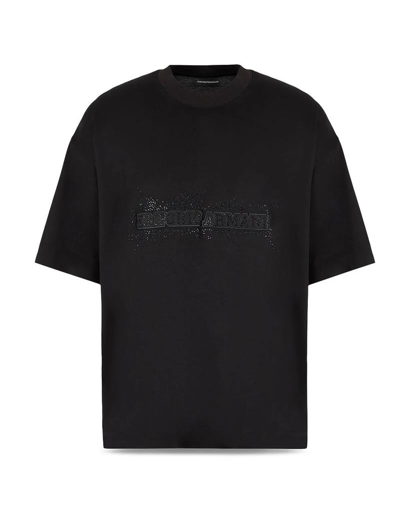Emporio Armani Rhinestone Embellished Logo Tee 5