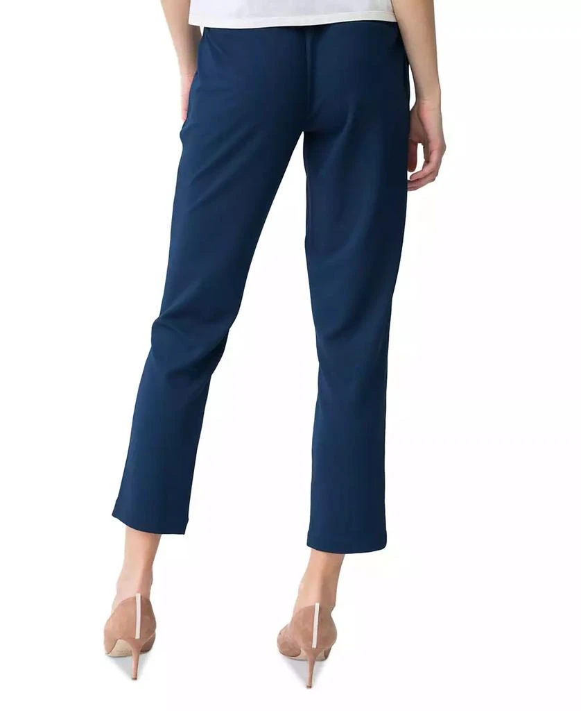 Adrienne Landau Women's Pull-On Pleat-Front Cropped Pants 2