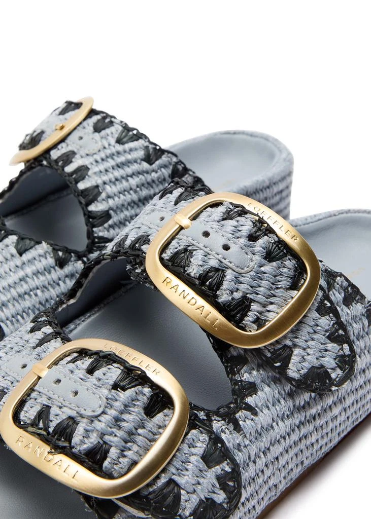 Loeffler Randall Theo raffia sliders 4