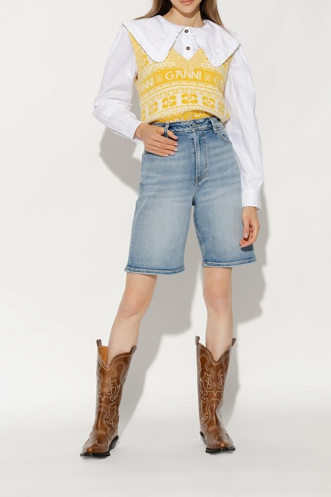 Ganni Leather cowboy boots 3