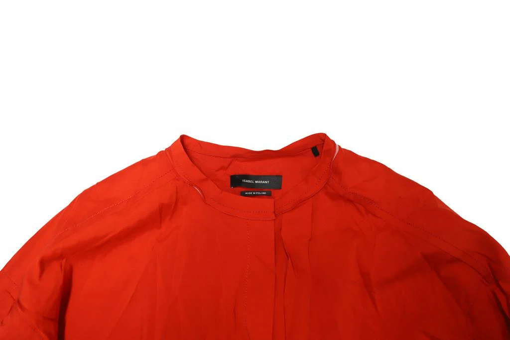 Isabel Marant Dorcey Wrap Blouse in Red Silk 6