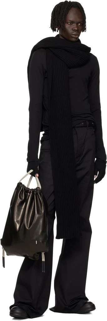 Rick Owens Black 
Off-White Concordians Drawstring Backpack 4