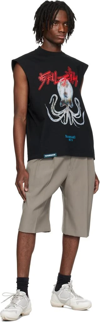 NAMESAKE Black Evans Sell Fish Squid Tank Top 4