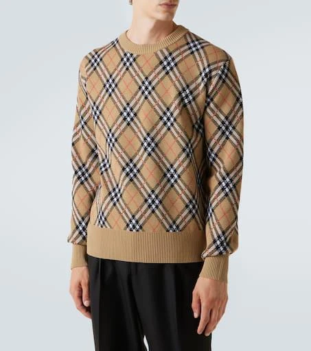 Burberry Burberry Check wool-blend sweater 3