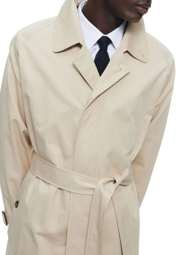 Fursac Long belted cotton coat 3