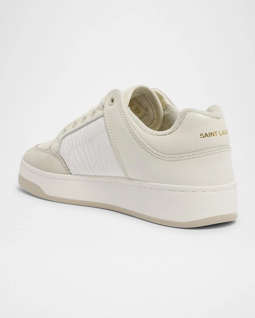 Yves Saint Laurent SL61 Mixed Leather Low-Top Sneakers 4