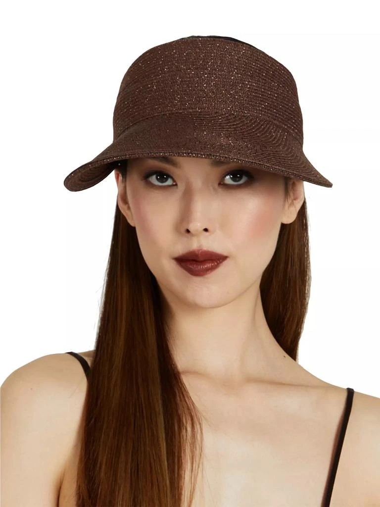 Eugenia Kim Ricky Straw Self-Tie Visor 2