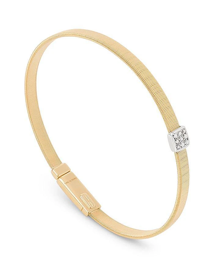 Marco Bicego 18K White 
Yellow Gold Masai Diamond Medium Stackable Bracelet 1