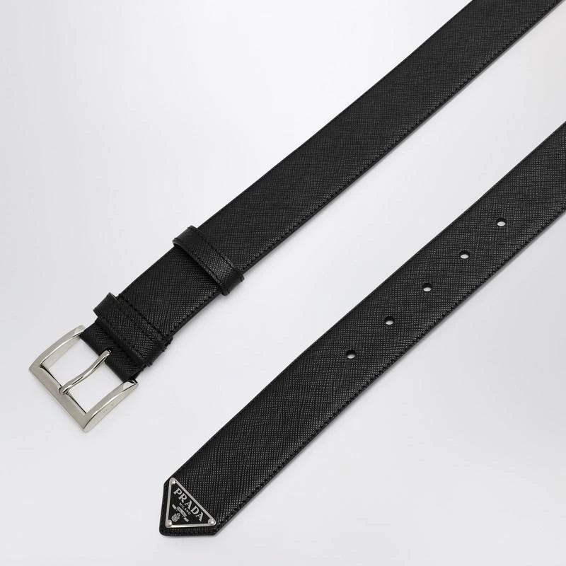 Prada Black Saffiano leather belt 3