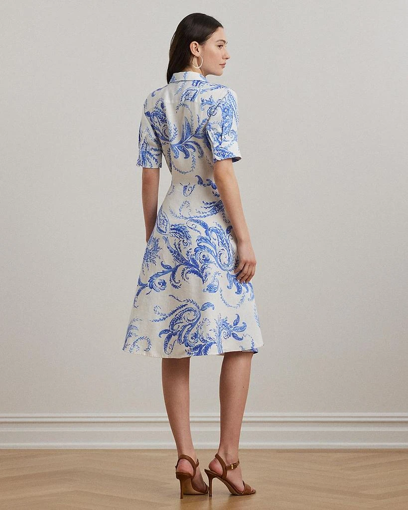 Ralph Lauren Paisley Tie Front Linen Shirtdress 2