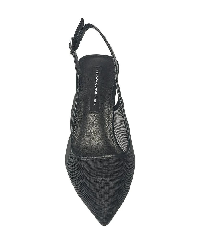 French Connection Women's Mesh Flare Heel 4