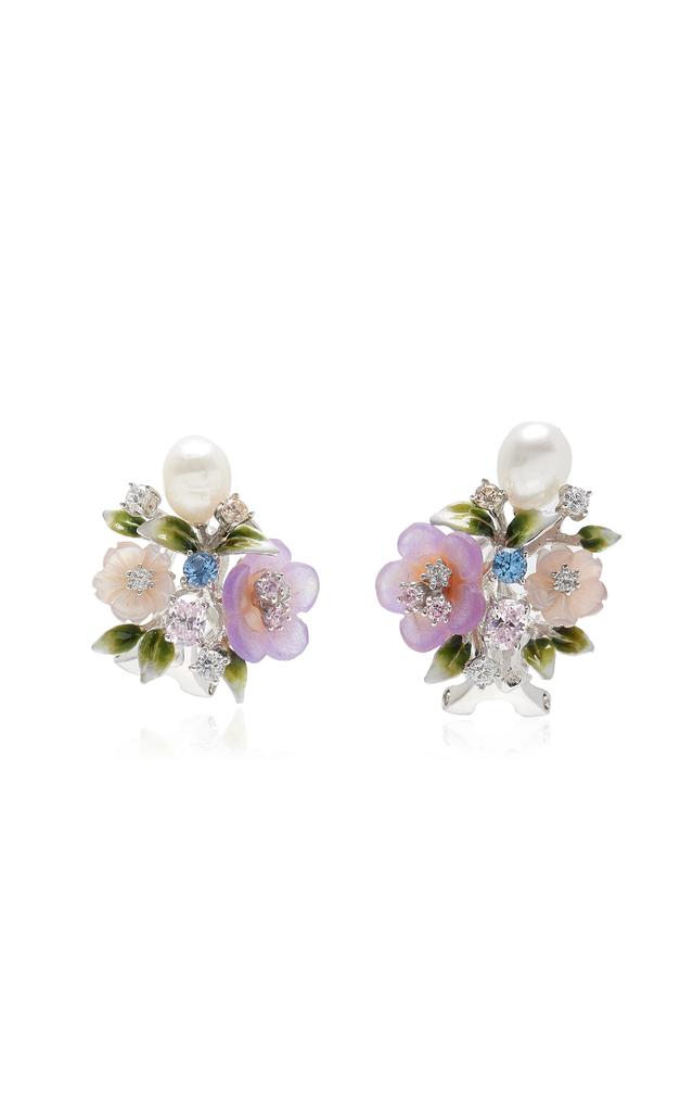 Anabela Chan Anabela Chan - Lavender Primrose Vine Earrings - Multi - OS - Moda Operandi - Gifts For Her
